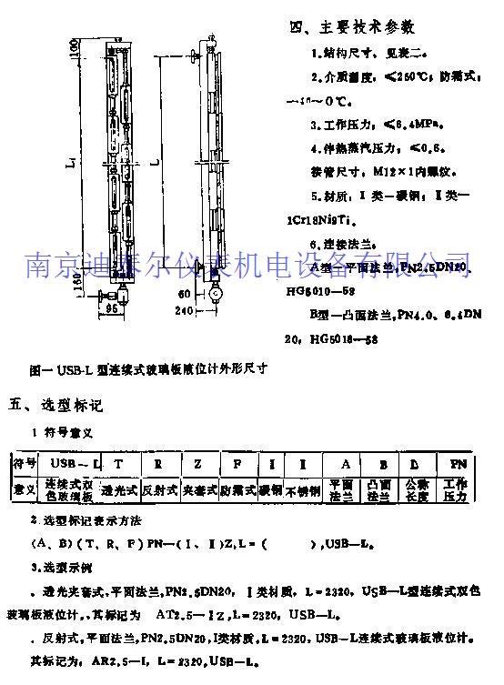 玻璃板液位计